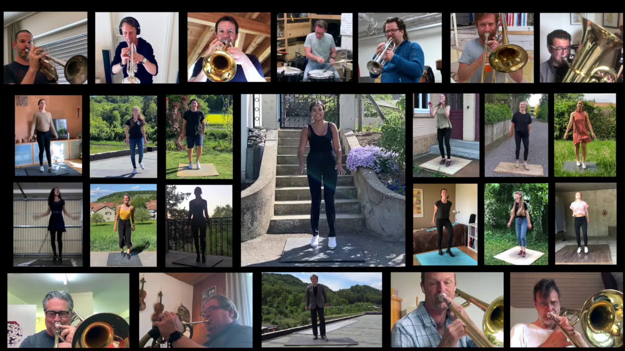 "Puttin' On The Ritz" - Swiss Brass Consort & Tap Dan's Company (COVID-19 Quarantine-Version 2020)