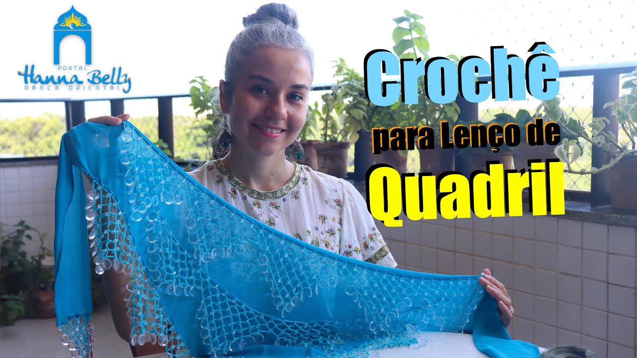 Crochê para Lenço de Quadril (lenço de dança do ventre)
