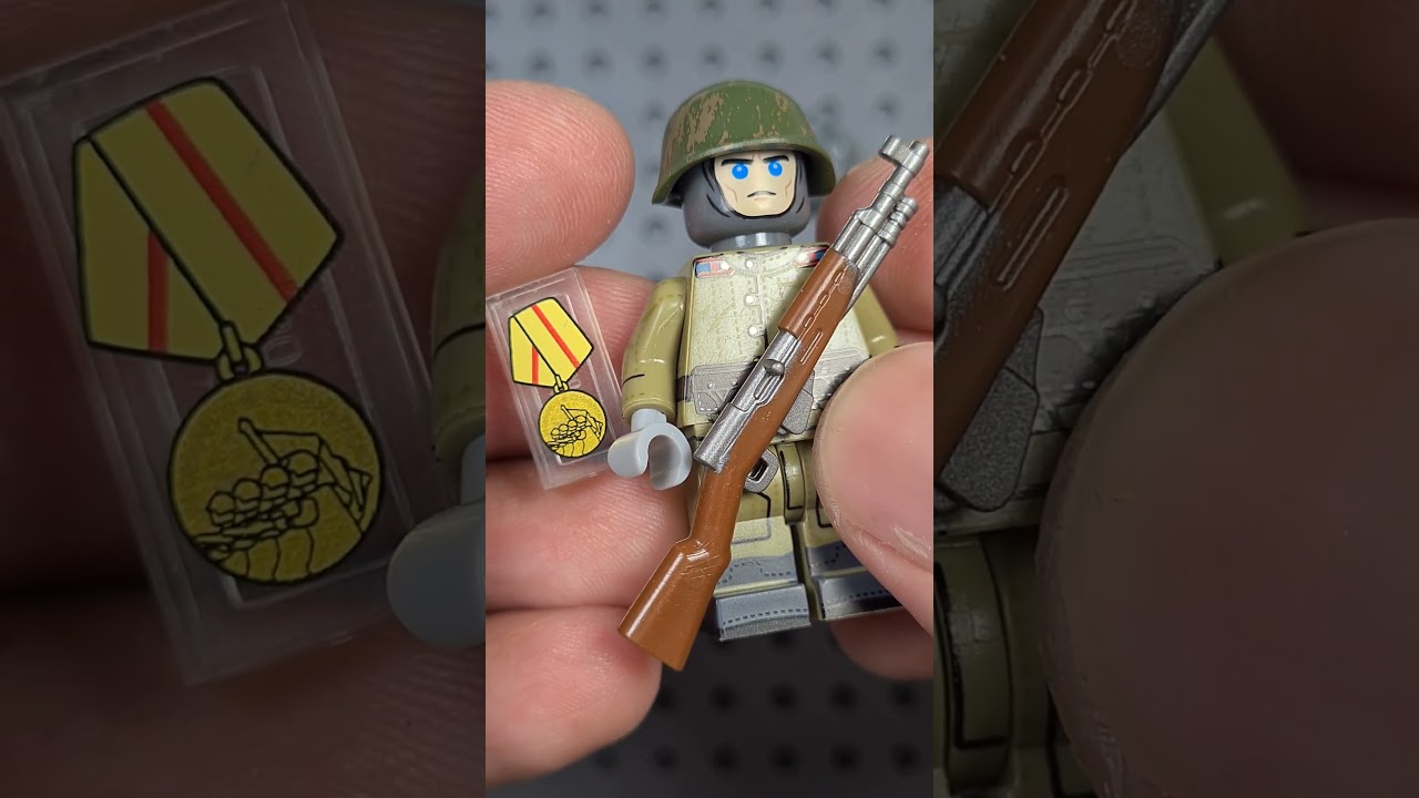 Lego World War 2 RKKA Red Army : Mosin Nagant M1891/30 Rifleman - Unofficial minifigures 