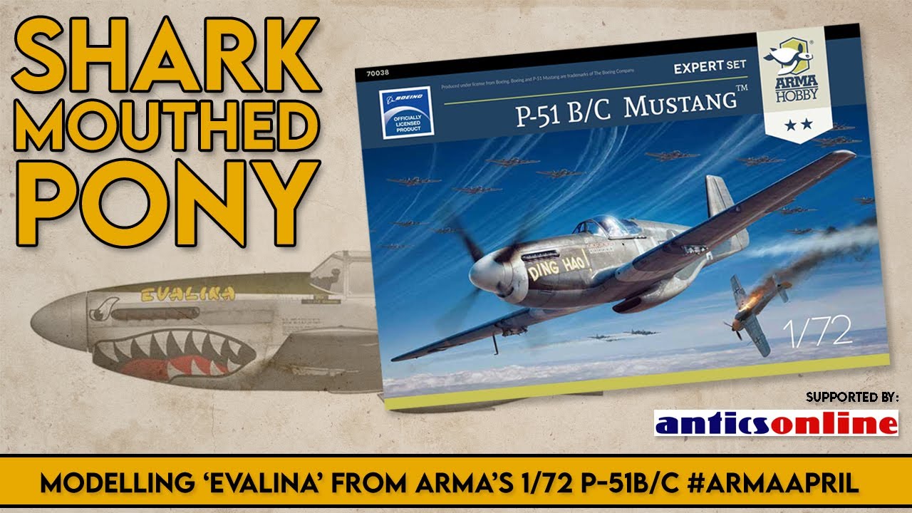 Shark Mouthed Pony! - Arma Hobby P-51B - Part 2
