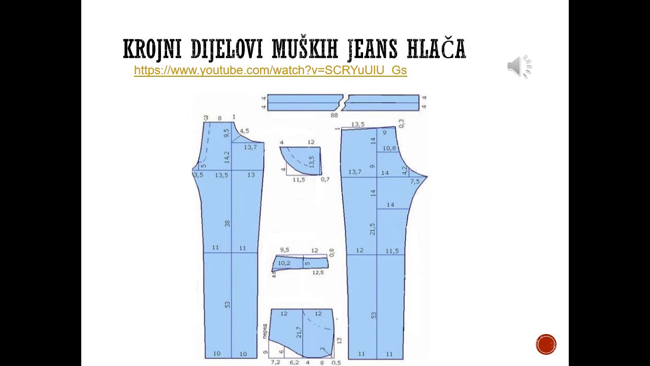 Kroj jeans hlača