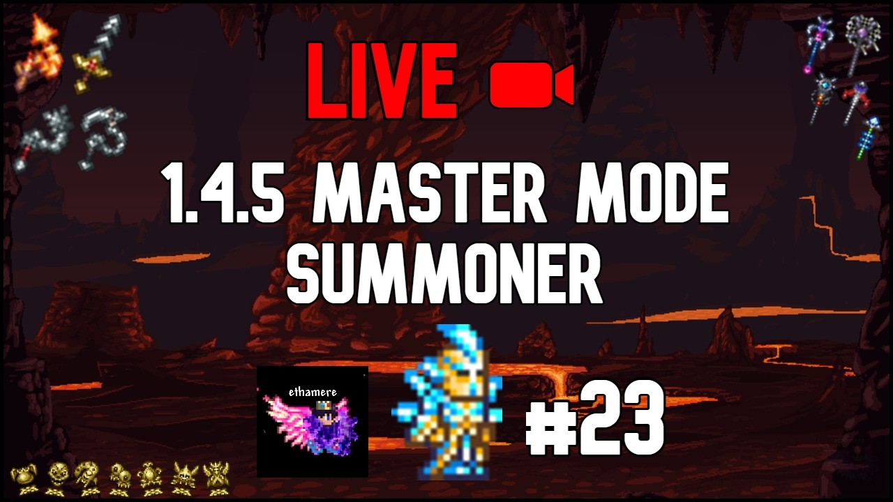 🔴LIVE Master Mode Summoner on Terraria 1.4.5! (Day 23)