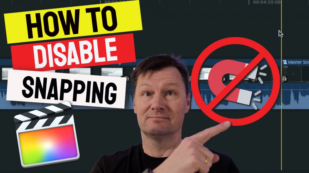 How to DISABLE SNAPPING in Final Cut Pro X
