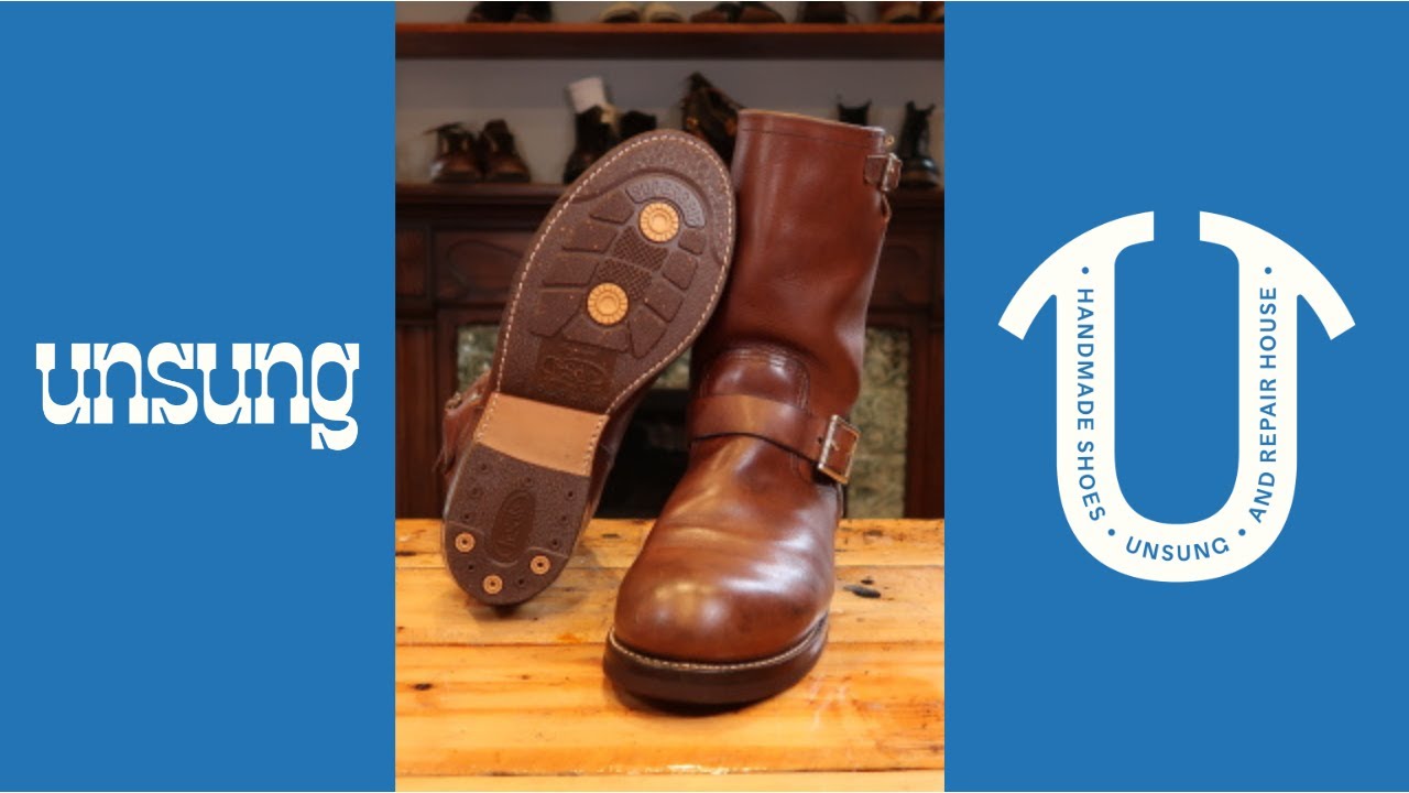 Redwing Engineer Boots Full Repair Process
