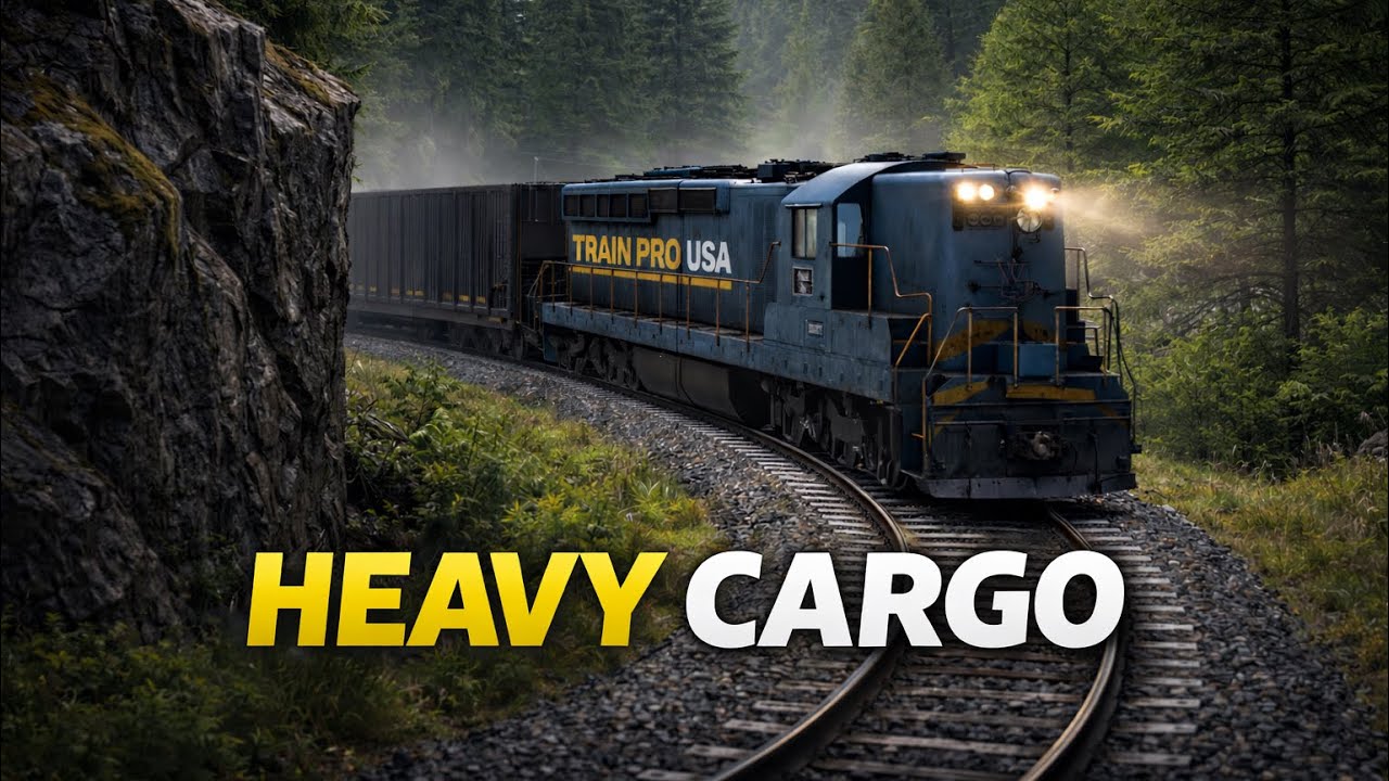 OVERLOADED: Can This Heavy Freight Train Make It? Train Pro USA