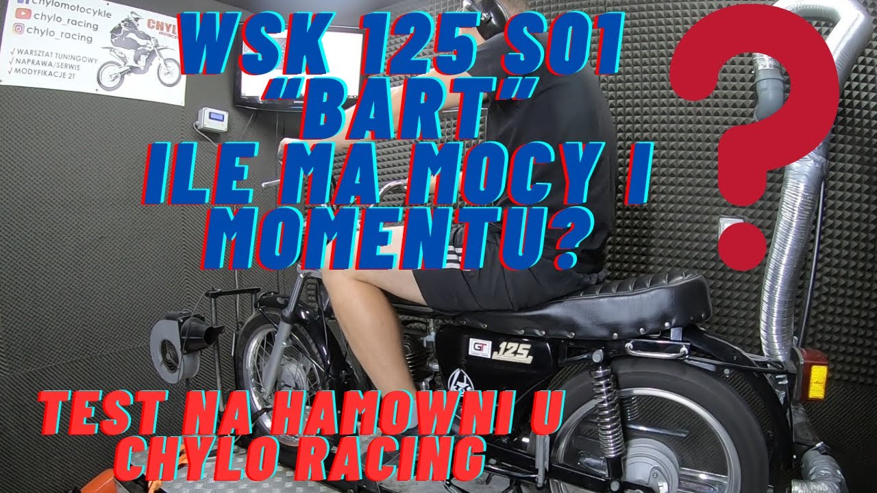 WSK 125  Na hamowni u Chylo Racing