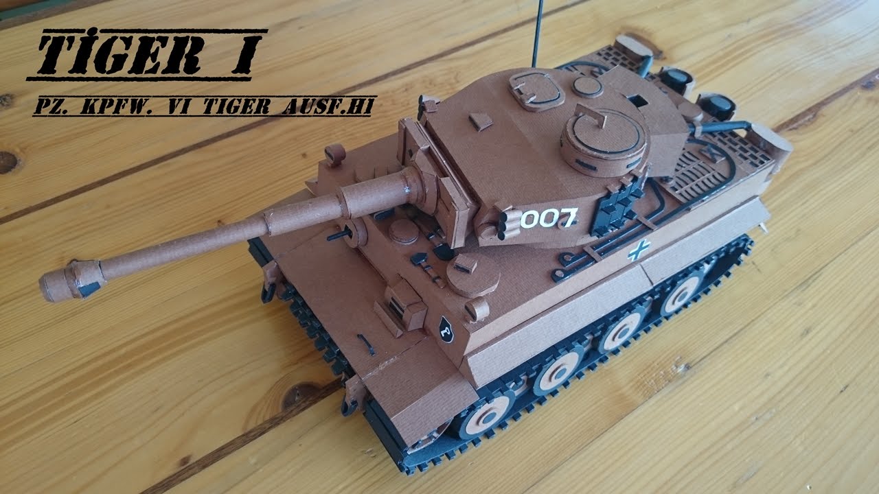Cardboard Panzerkampfwagen VI Tiger / Karton tiger tank model yapımı #CardboardTigerTank