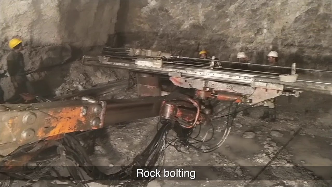 SDA (self drilling anchor) Rock Bolting in tunnels