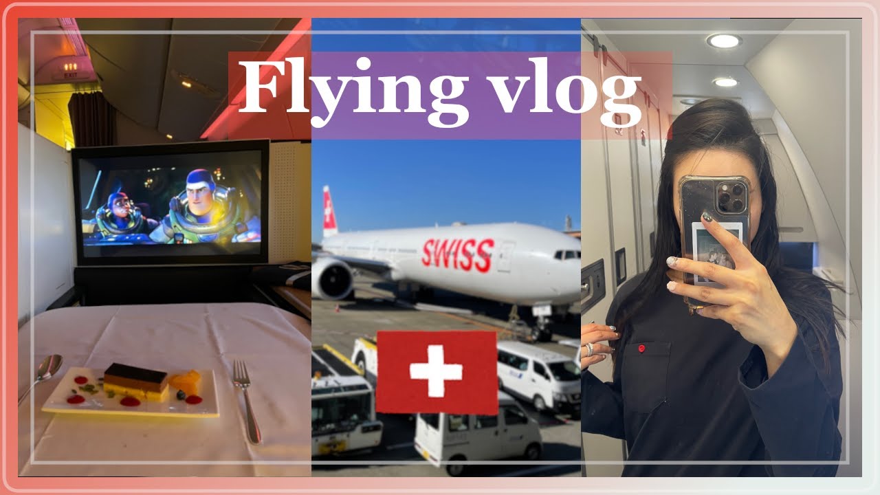 [機内vlog] How I spend 15 hours flight in the plane