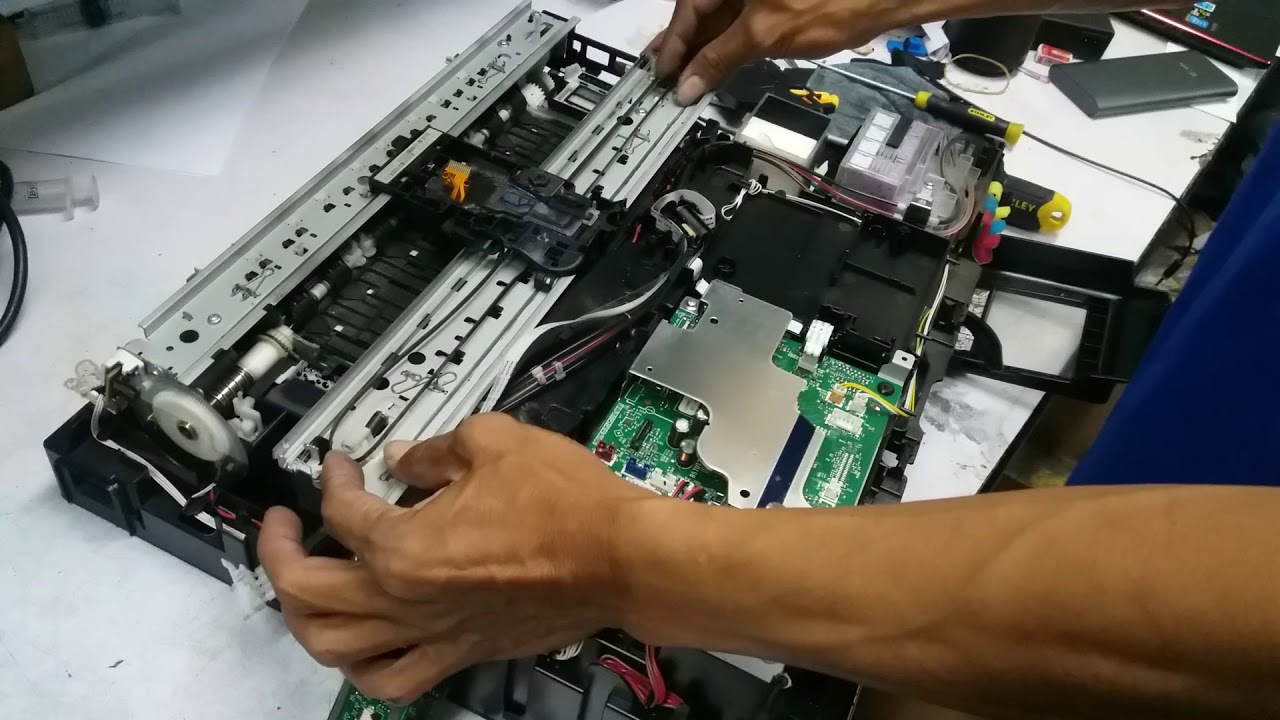 disassembly brother printer dcp/t300/t500/t700