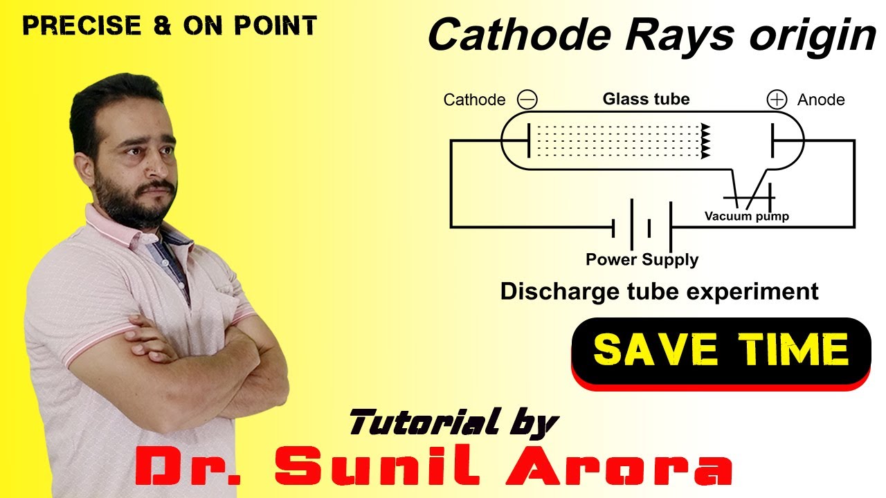 ORIGIN OF CATHODE RAYS/PROPERTIES OF CATHODE RAYS, ATOMIC STRUCTURE, DISCHARGE TUBE EXPERIMENT,