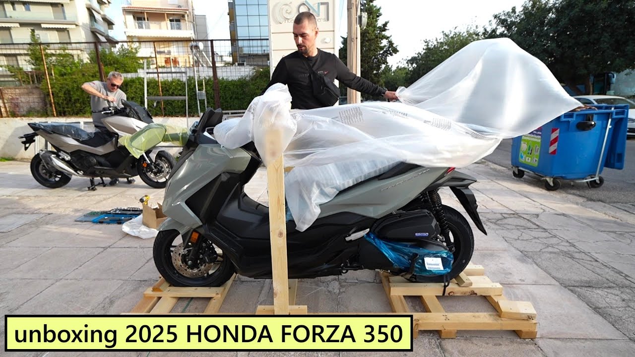 unboxing HONDA FORZA 350 new color 2025