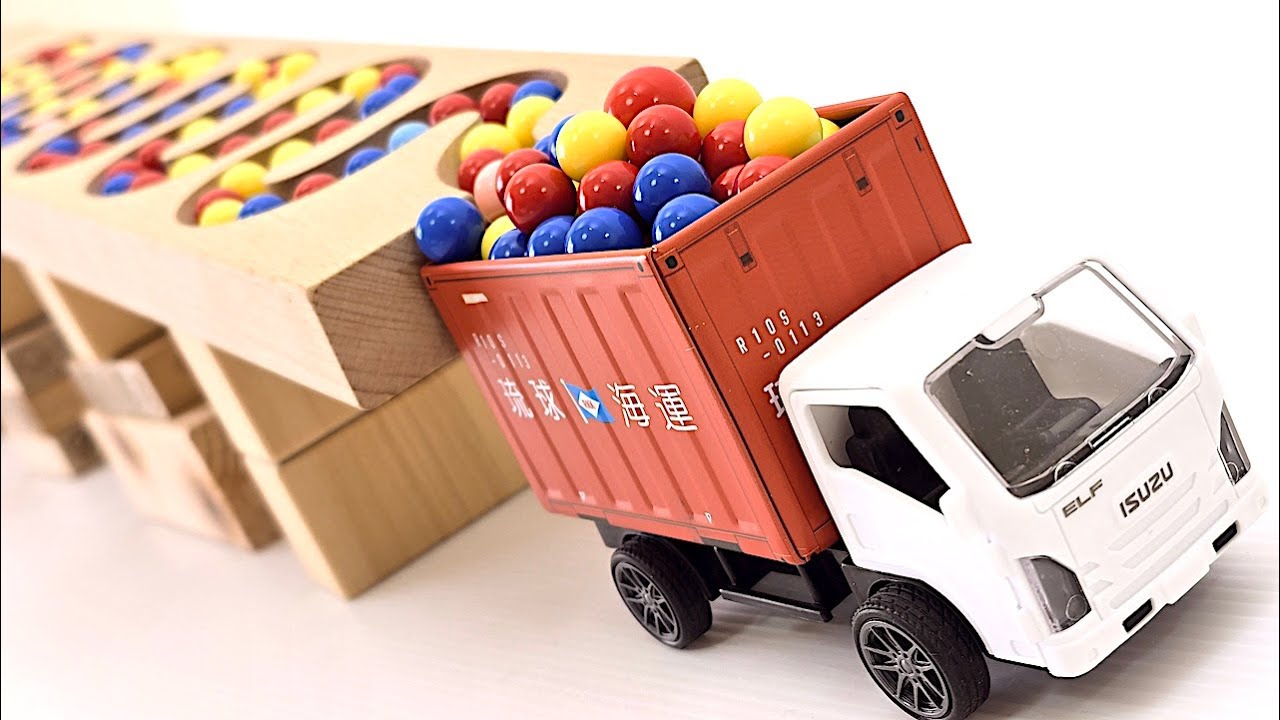 Wooden Track ASMR Compilation: Beads & Toy Trucks + Cute Space Toys | No Talking 4K Rolling Sounds!