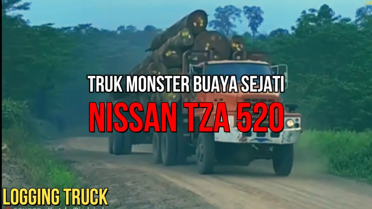 Monster Truck Buaya Sejati UD Nissan Diesel TZA 520, Dengan kepasitas mesin 17.000 cc, Logging Truk