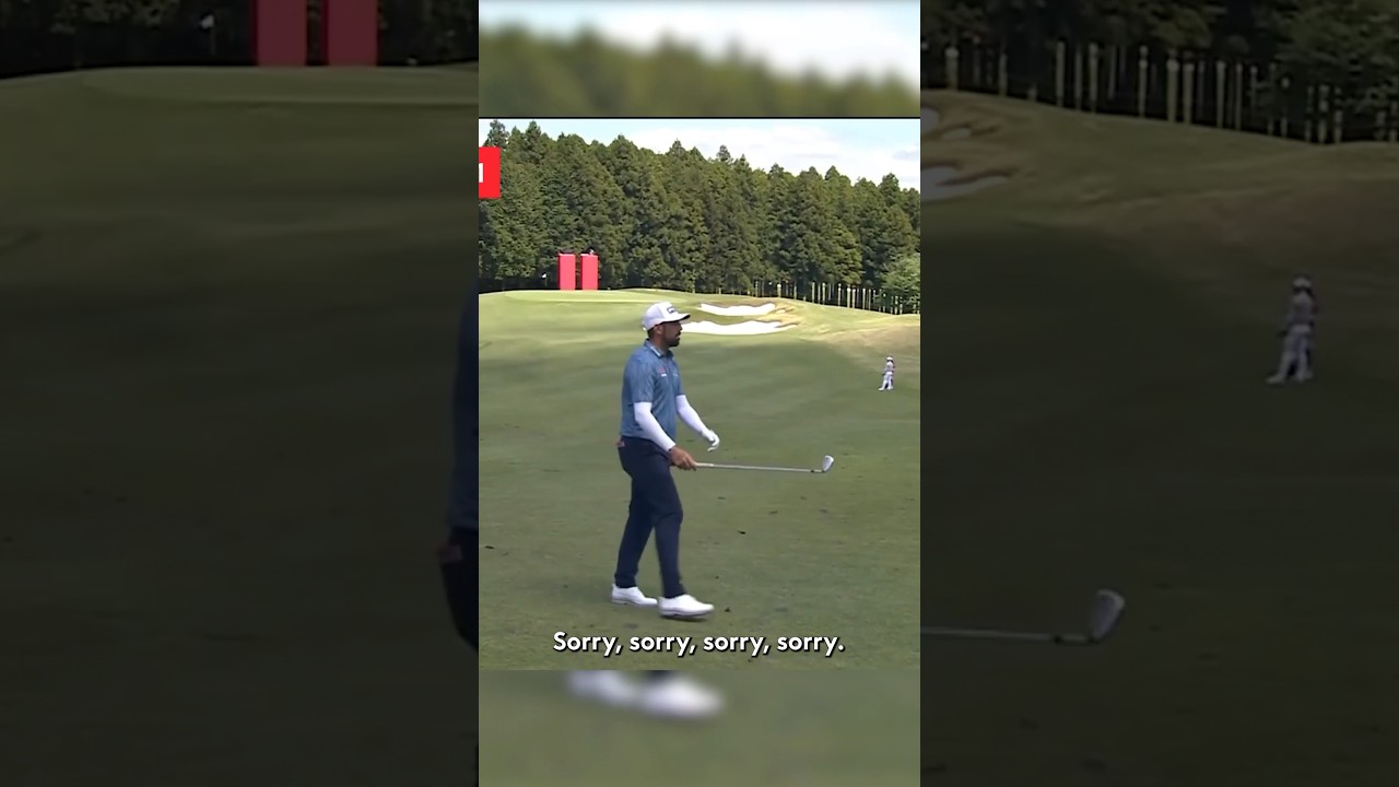 Caddies STOPS player during shot 👀