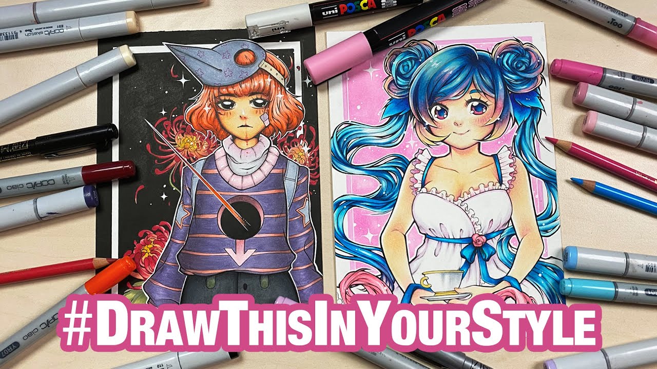 Recreating INSTAGRAM ARTISTS Original Character - #DrawThisInYourStyle Challenge!