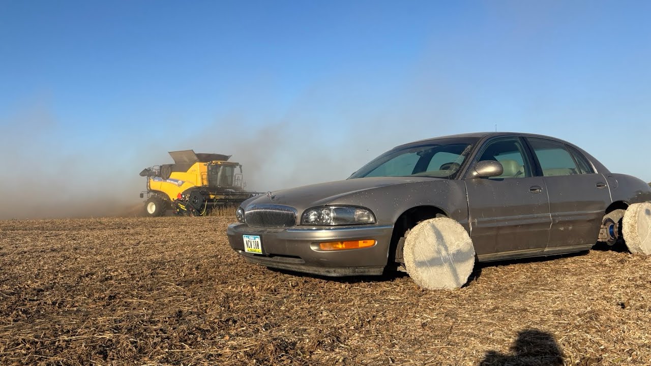 Concrete wheels destroys everything  (starts on fire)