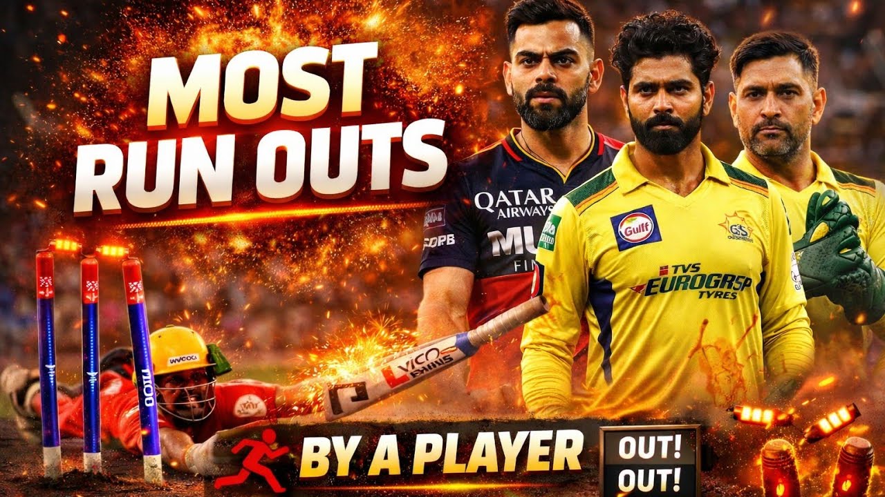 Run Out Specialist! Most Run Outs by a Player
