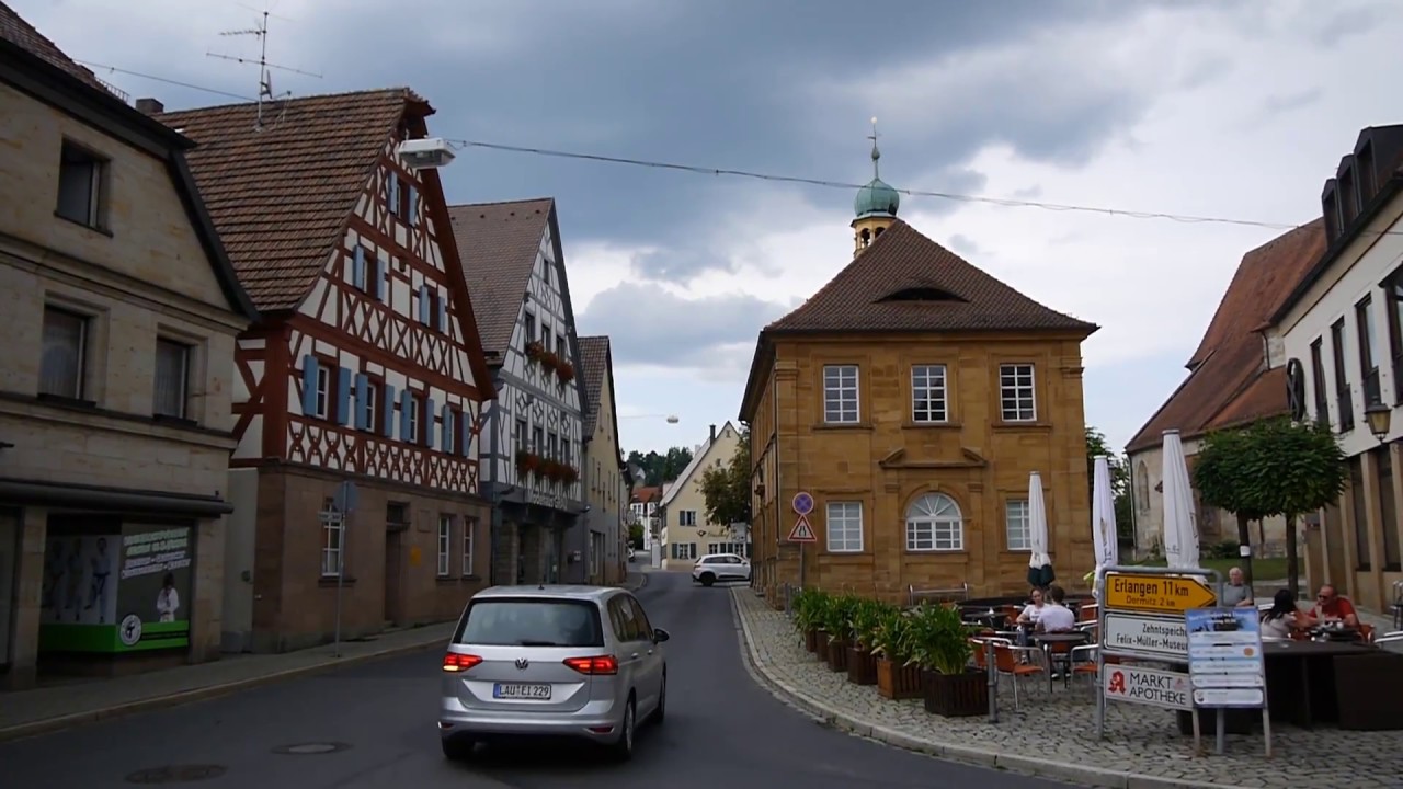 D: Neunkirchen a. Brand. Oberfranken. Eindrücke aus der Ortsmitte. Juli 2018