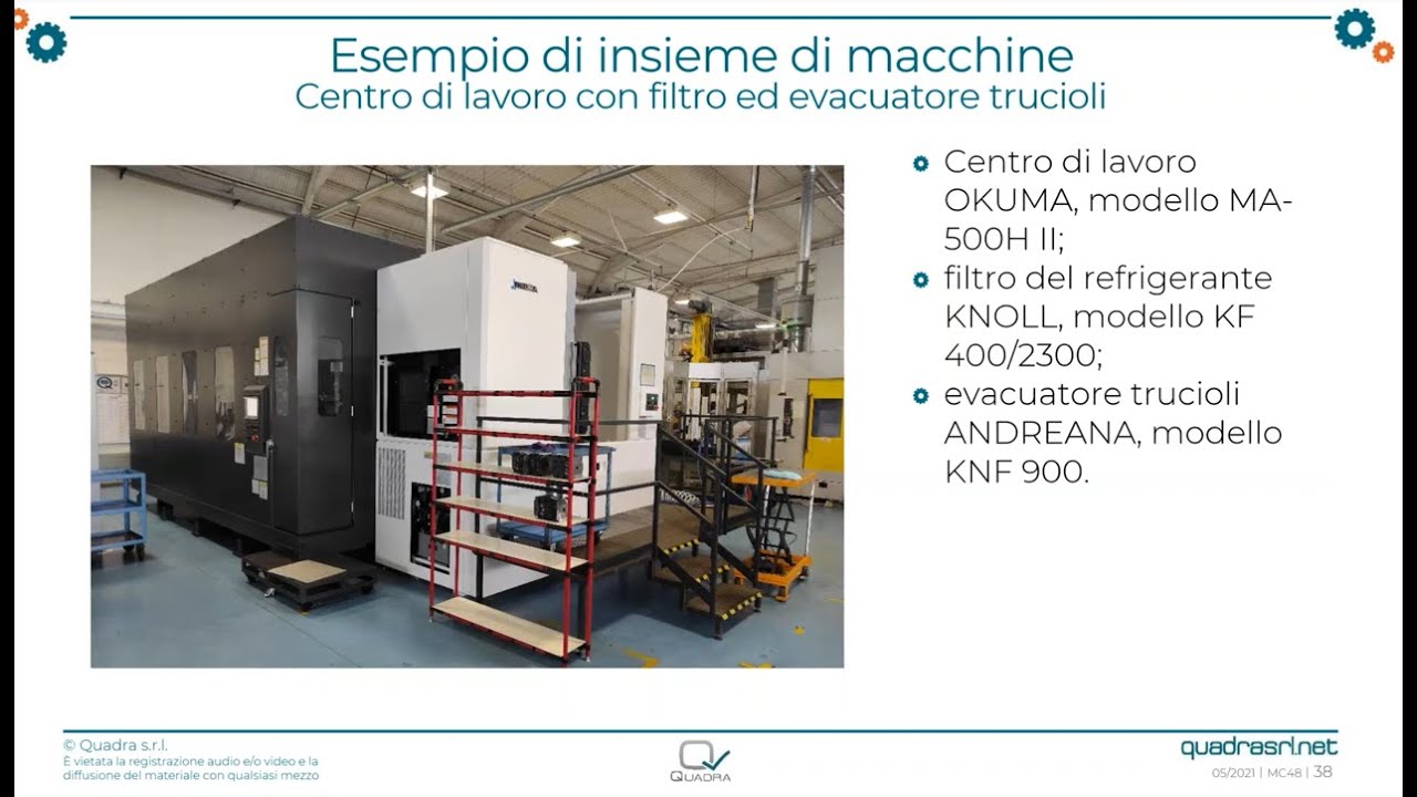 3 criteri per definire un insieme di macchine - esempi
