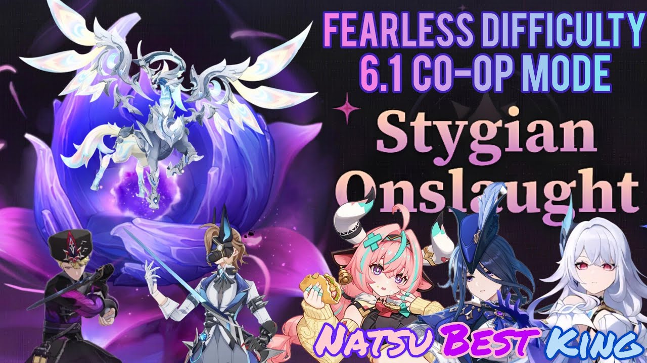 Stygian Onslaught 6.1 Luna II _  Lv. 5 Fearless _ Co-Op Mode with King & Natsu _ Genshin Impact