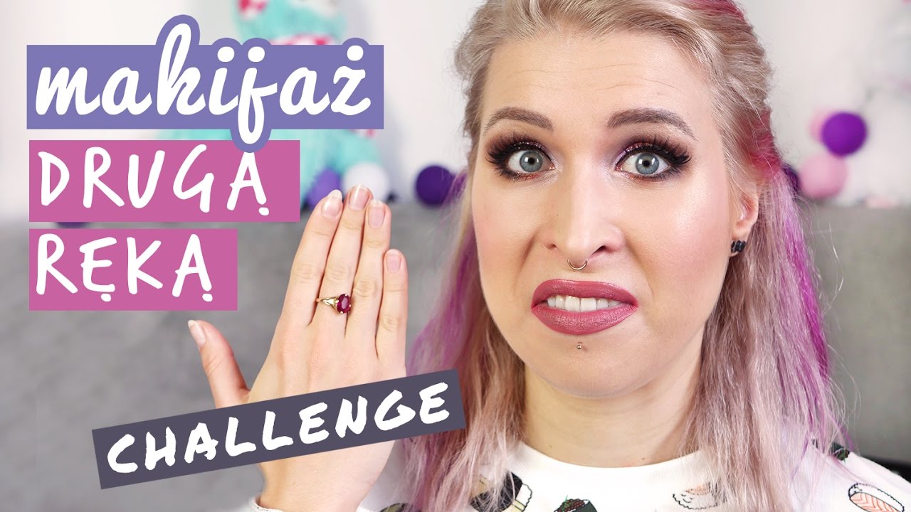 ♦ Challenge: makijaż drugą ręką! ♦ Agnieszka Grzelak Beauty