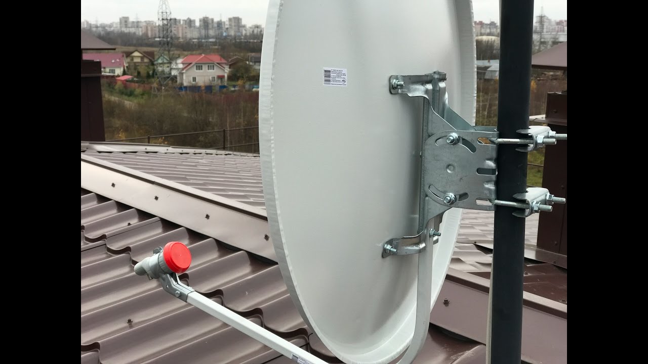 Установка Триколор ТВ, экстрим на крыше!