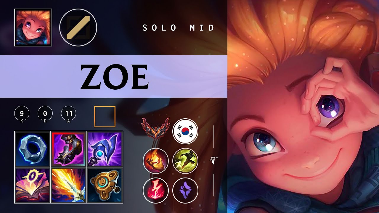Zoe Mid vs Orianna - KR Grandmaster Patch 26.03