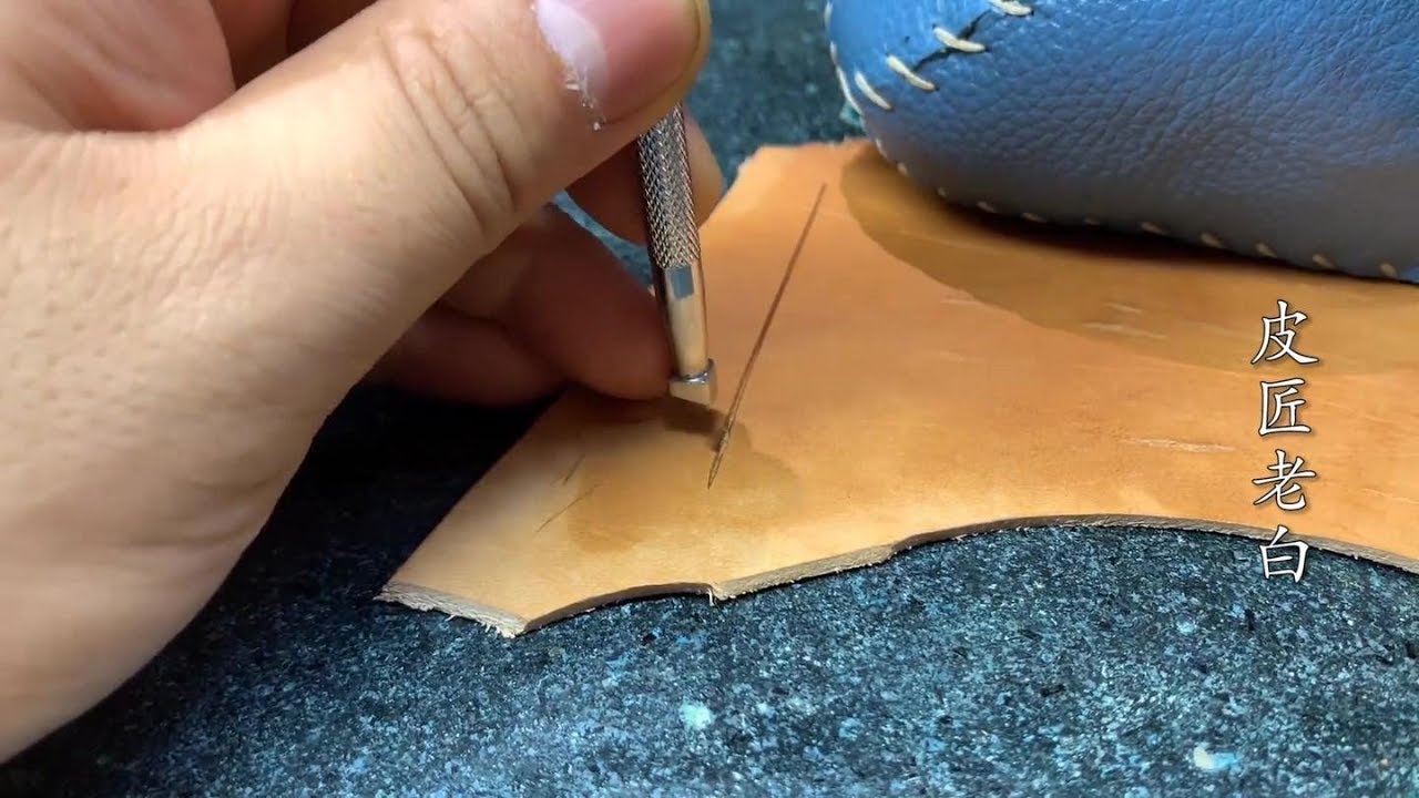 零基础皮雕课程，敲边工具和压擦器的使用技巧，每一句都是干货！