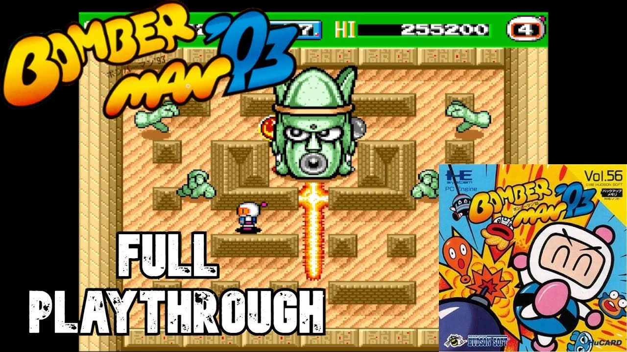 Bomberman '93 (PC Engine/TG-16) Full Playthrough