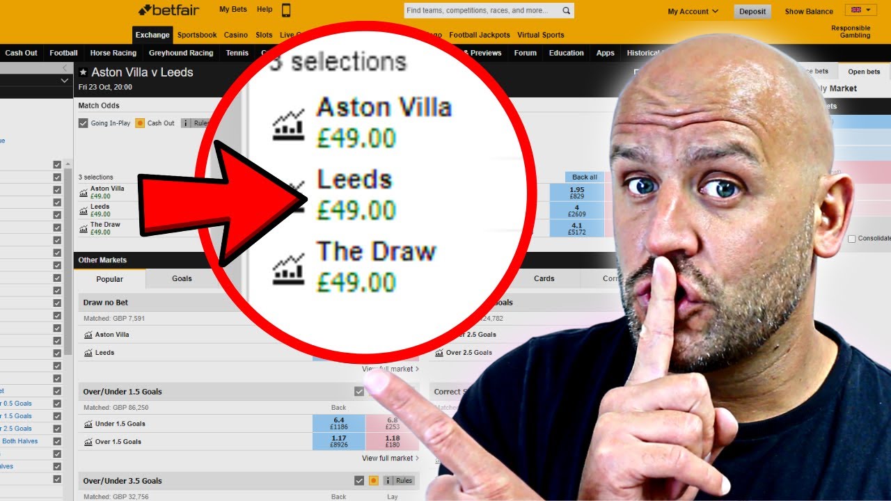Я получил прибыль в размере 49 фунтов стерлингов до начала матча &mdash; Betfair Football Trading