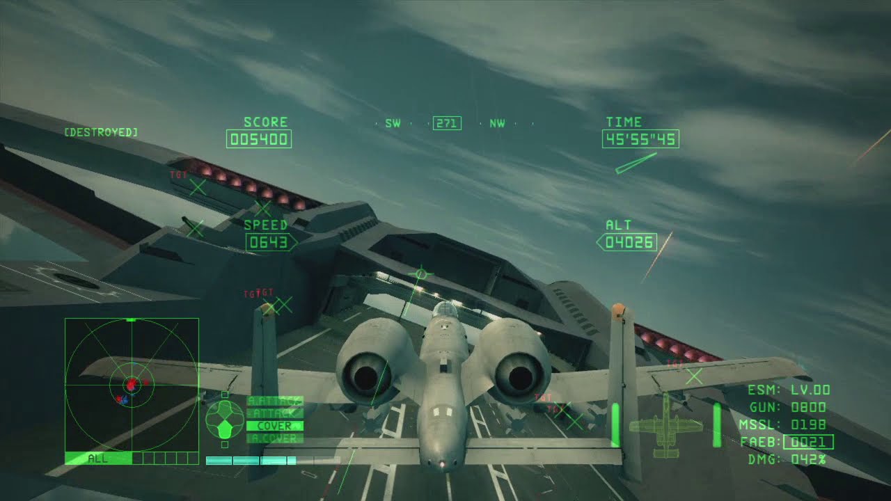 Ace Combat 6: A really funny way to kill Aigaion and Strigons with A10