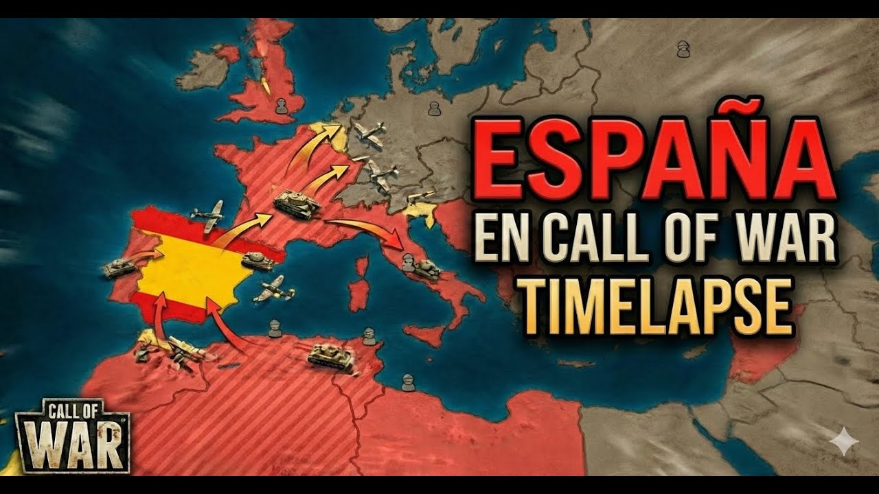 Spain 🇪🇸 Timelapse | Call of War | WW2  #timelapse #callofwar #ww2 #gameplay #europe #ww2 #spain