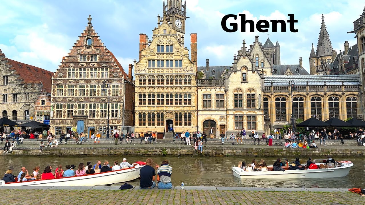 [4K]🇧🇪 Гент, Бельгия: Скрытые жемчужины Фландрии, средневековый Манхэттен. 💖 2024 год