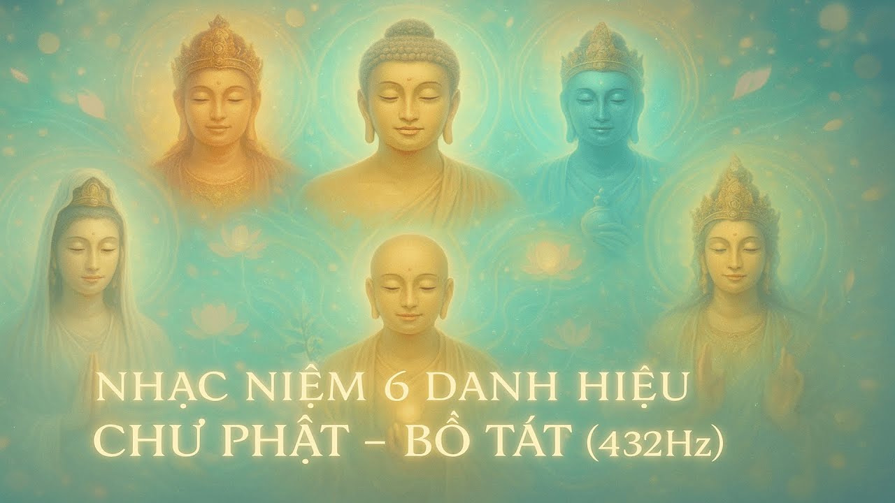 🌸Nhạc Niệm 6 Danh Hiệu Phật, Bồ Tát — Hóa Giải Lo Âu, Cầu Bình An 🙏