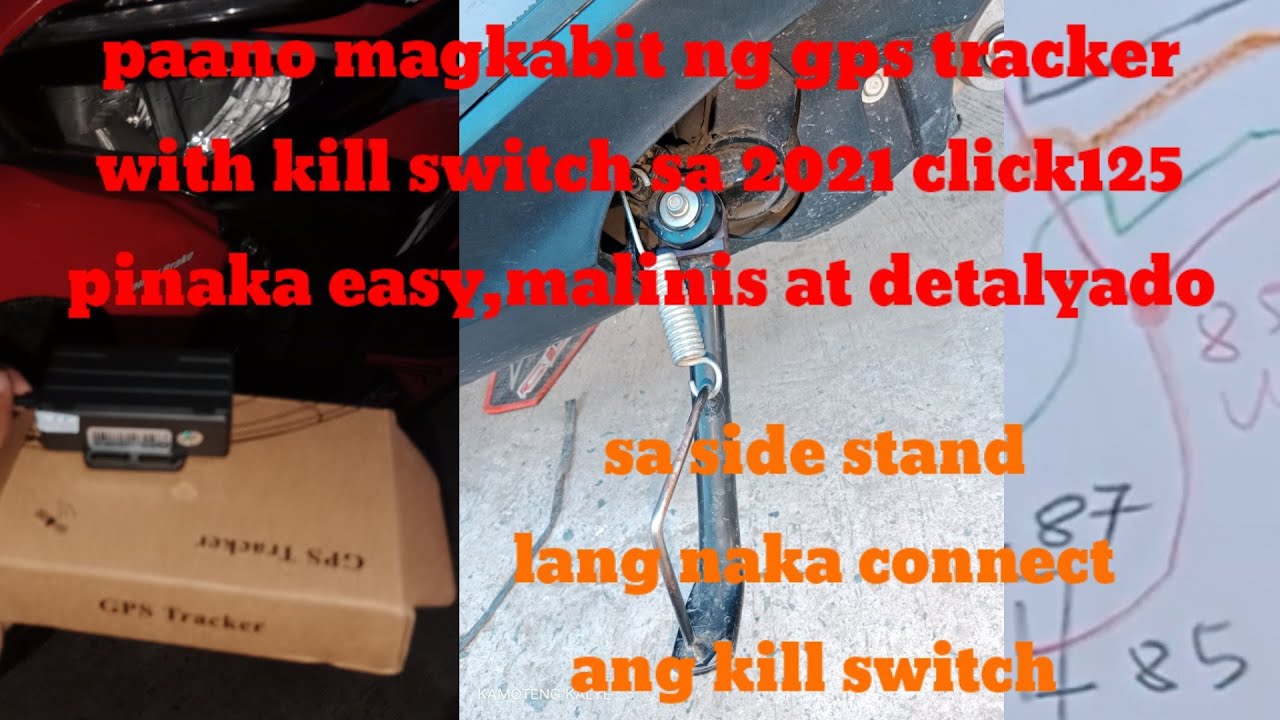 paano maginstall ng gps sa honda click125 sa sidestand naka connect ang kill switch
