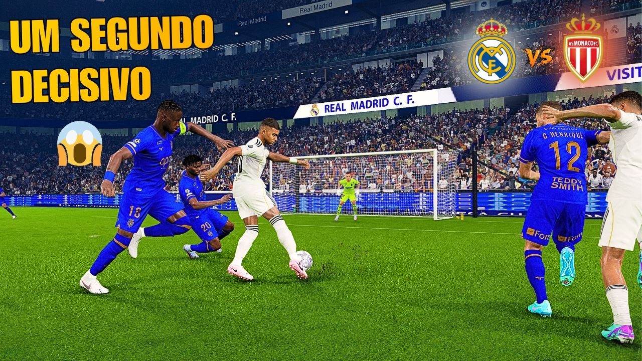 🤯 QUANDO A CHAMPIONS FOGE DO ESPERADO... | REAL MADRID X AS MONACO | CHAMPIONS LEAGUE | PES 2021