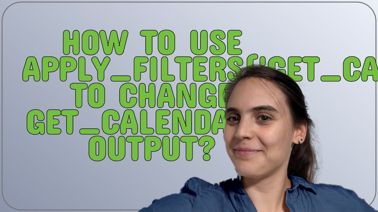 Wordpress: How to use apply_filters('get_calendar') to change get_calendar() output?