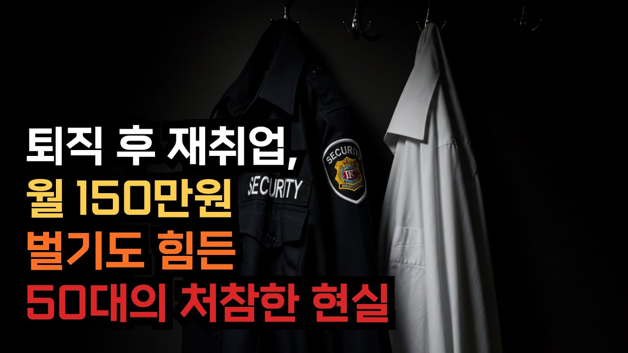 퇴직 후 재취업, 월 150만원 벌기도 힘든 50대의 처참한 현실