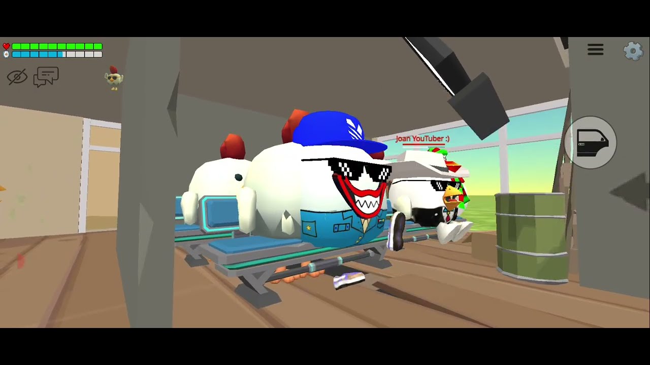 ✈✈AEROPUERTO 💥💥 EL AVION SE CHOCO EN UNA ISLA🌴🌴🐥 CHICKEN GUN