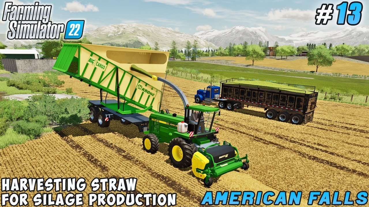 From Wheat Fields to Silage: Utilizing Straw Resources | American Falls Farm | FS 22 | Timelapse #13