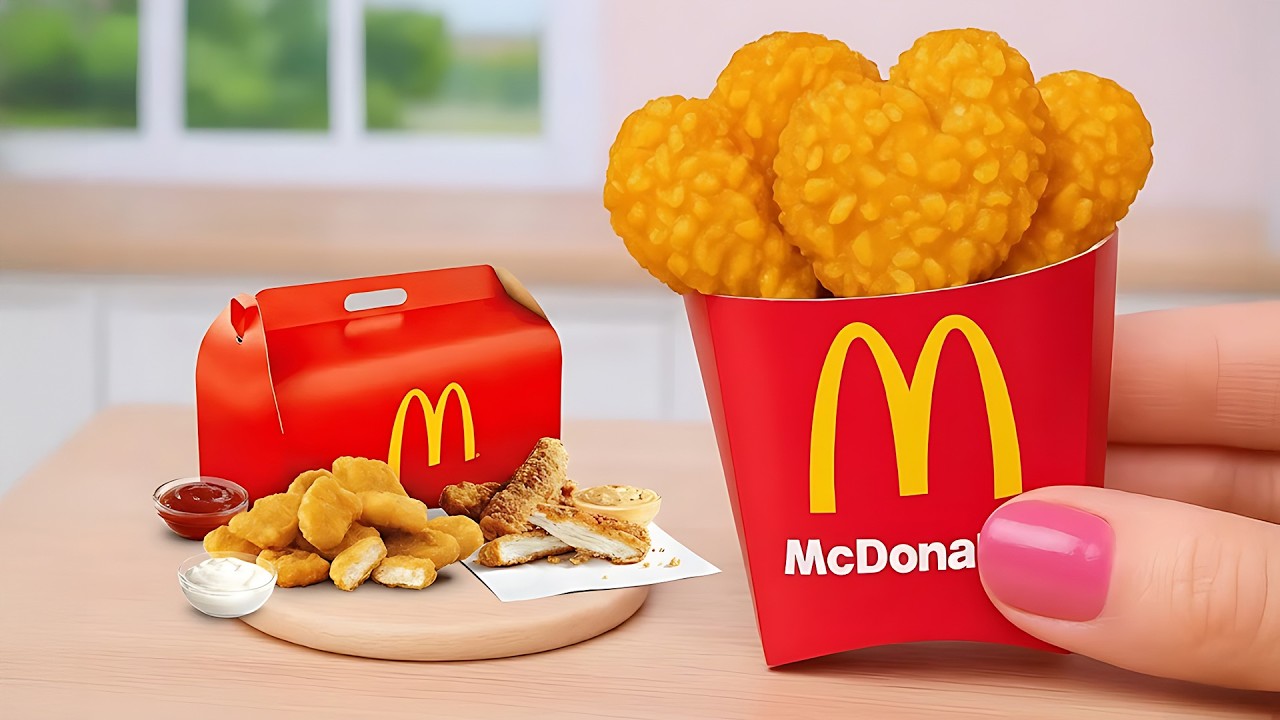 Top Miniature Cooking Food Recipes 🍟 How To Cook Crispy Miniature Chicken Balls McDonald's Style