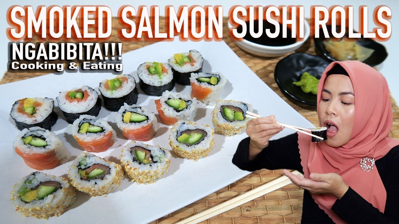 Masak & Makan SMOKED SALMON SUSHI ROLLS