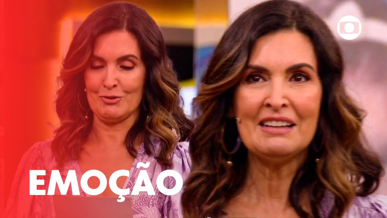 Chorou! Fátima Bernardes se emociona com homenagem dos filhos | Encontro com Fátima Bernardes
