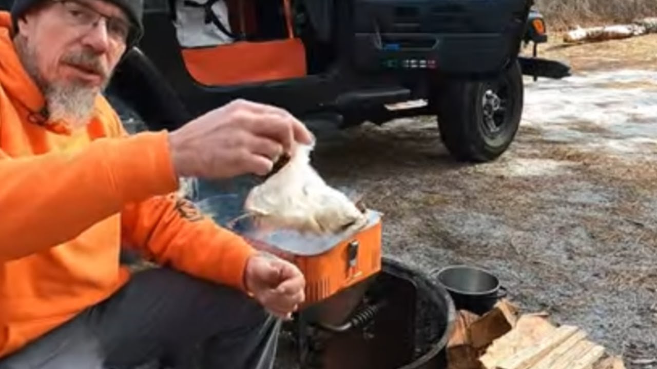 Campfire Cooking Seafood Pasta Exploring Off Roading NJ Pine Barrens#pinebarrens #solocarcamping