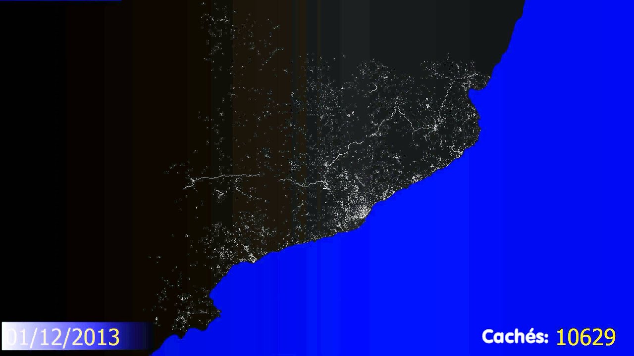 Evoluci&oacute; del geocaching a Catalunya