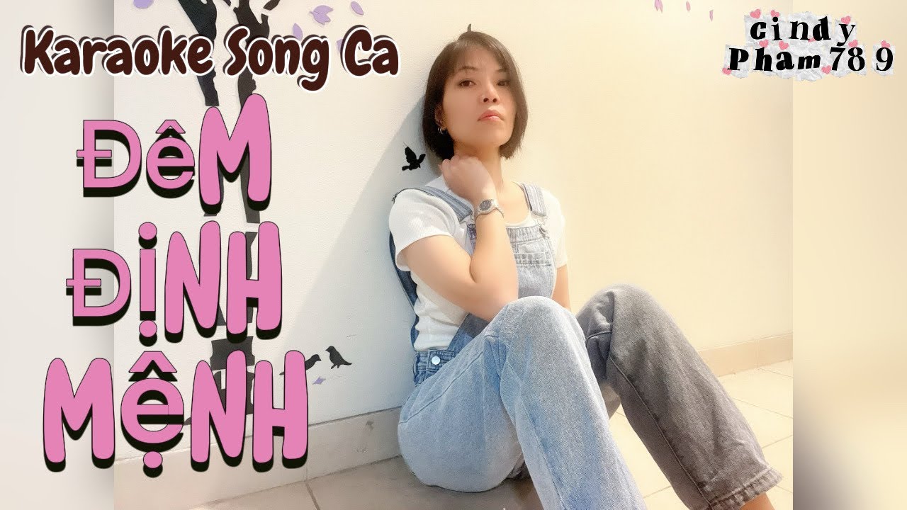 Karaoke- ĐÊM ĐỊNH MỆNH - Song ca ||Phối mới với giai điệu cha cha cha rộn rã#