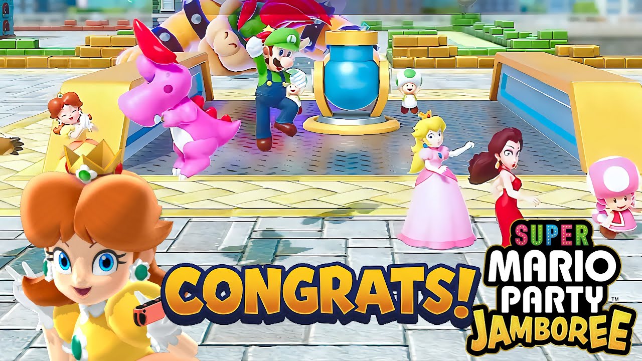 Super Mario Party Jamboree Bowser Kaboom Squad Daisy Gameplay CPU Normal
