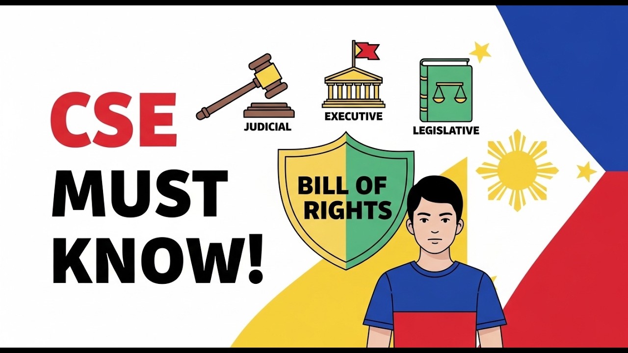 Separation of Powers & Bill of Rights  Constitution Made Easy #civilservicereviewer #CSEReview