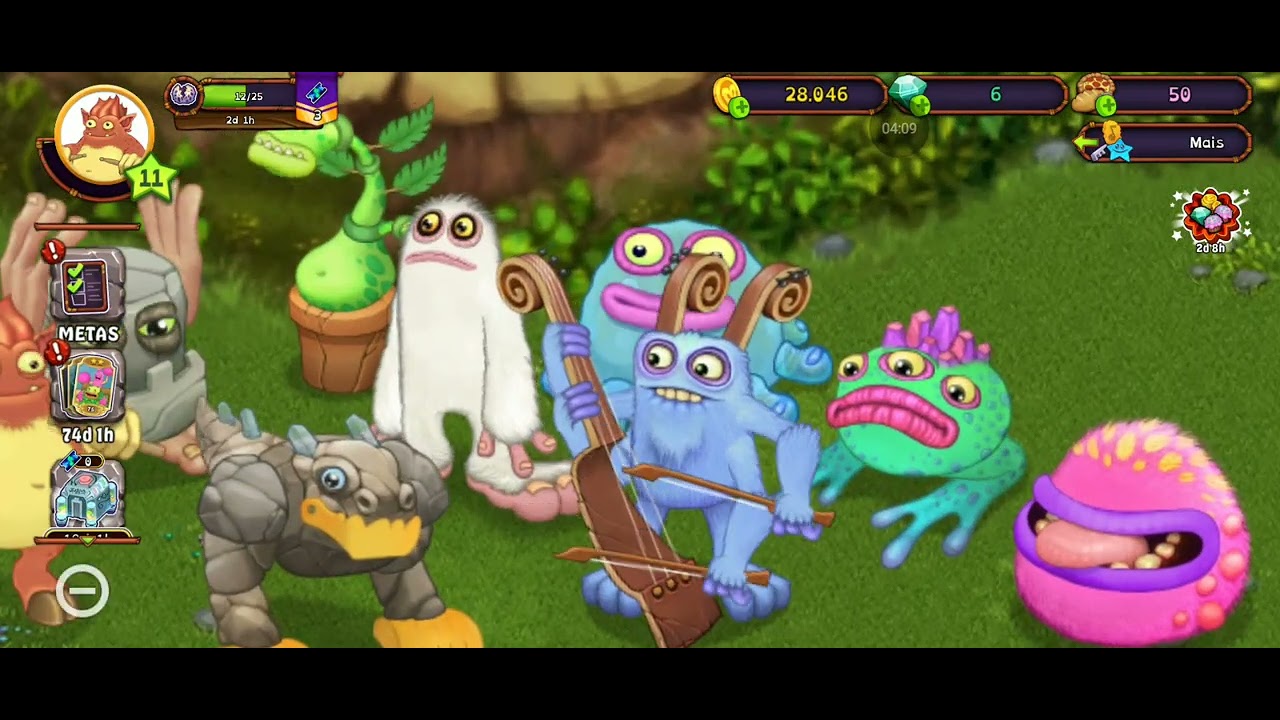 Jogando my singing monster *não sei o que coloco